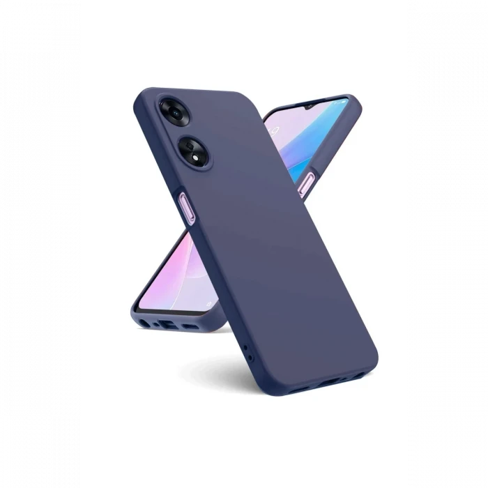 Oppo A38 Kılıf First Silikon - Lacivert