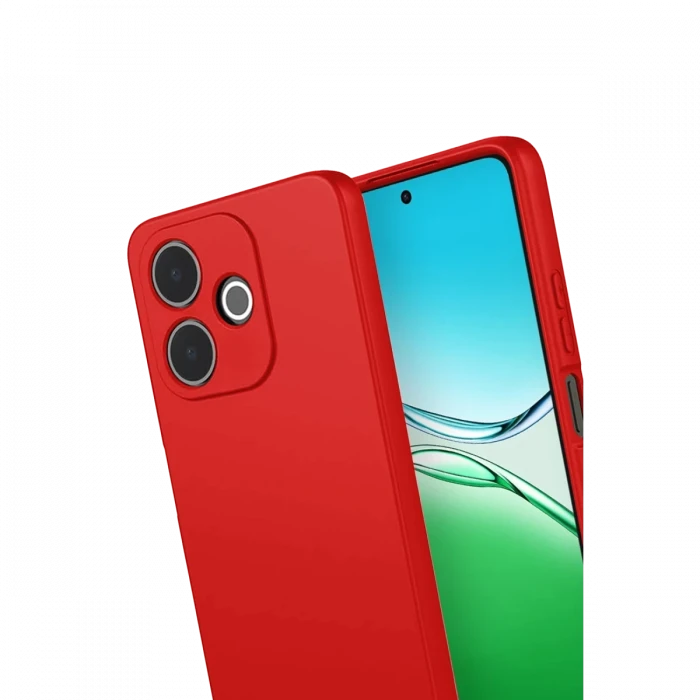 Oppo A5 Pro 4G First Silikon - Kırmızı
