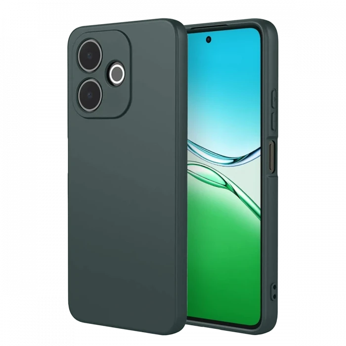 Oppo A5 Pro 4G First Silikon - Koyu Yeşil