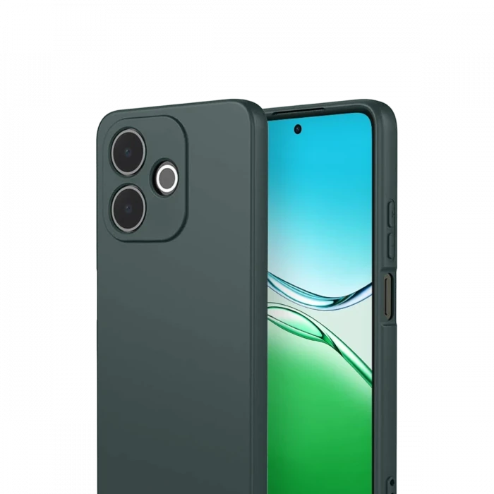 Oppo A5 Pro 4G First Silikon - Koyu Yeşil