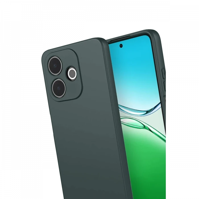 Oppo A5 Pro 4G First Silikon - Koyu Yeşil