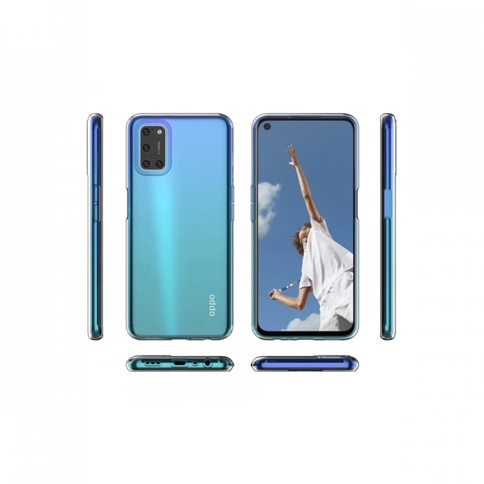 Oppo A52 Kılıf Lüx Şeffaf Silikon