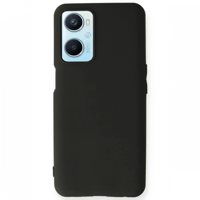 Oppo A96 Kılıf First Silikon - Siyah