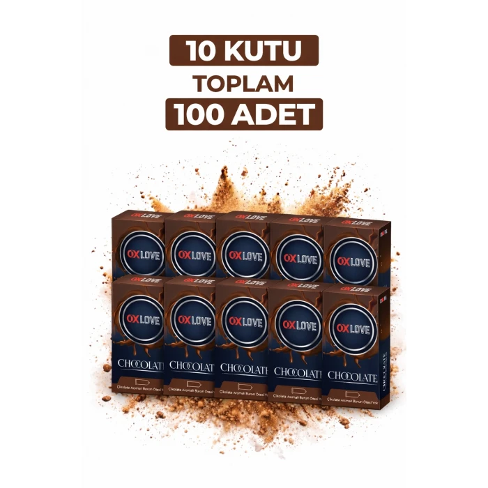 OxLove Chocolate Aromalı Prezervatif 10lu 10 Kutu