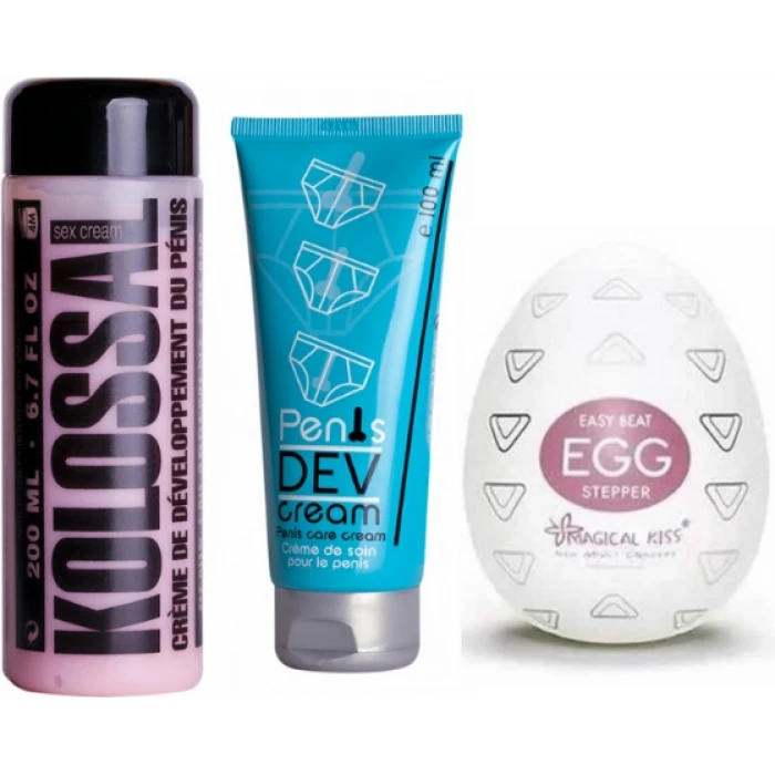 Ozzy Store Egg Stepper Mastürbatör ve Kolossal Krem ve PenisDevelopment Cream