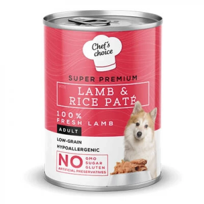 Pate Lamb Rice Kuzulu Pirinçli Yetişkin Köpek Konservesi 400 Gr
