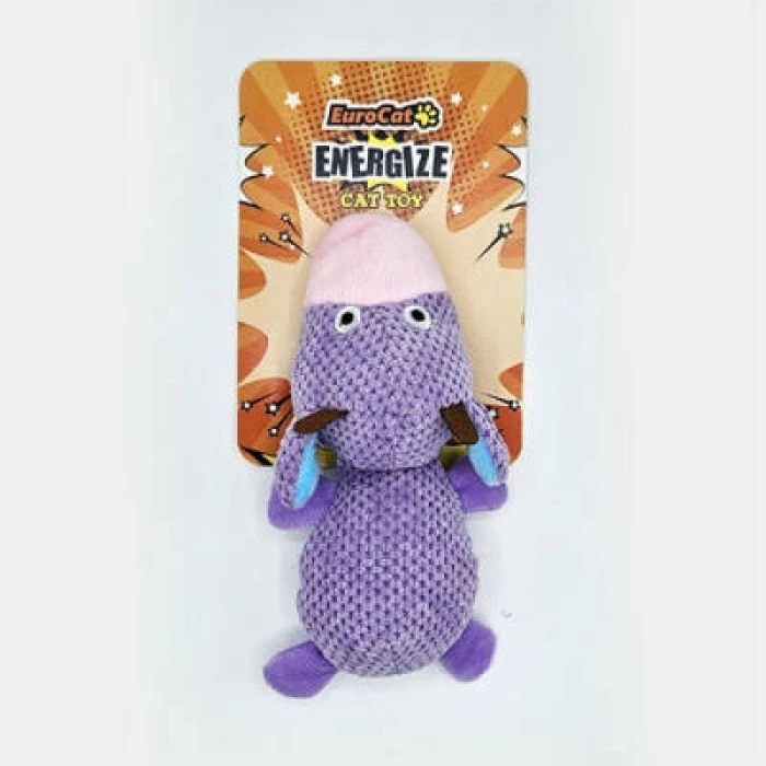 Peluş Mor İnek Kedi Oyuncağı