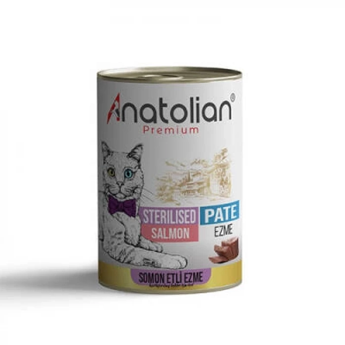 Premium Somonlu Ezme Kısırlaştırılmış Kedi Konservesi 400 Gr