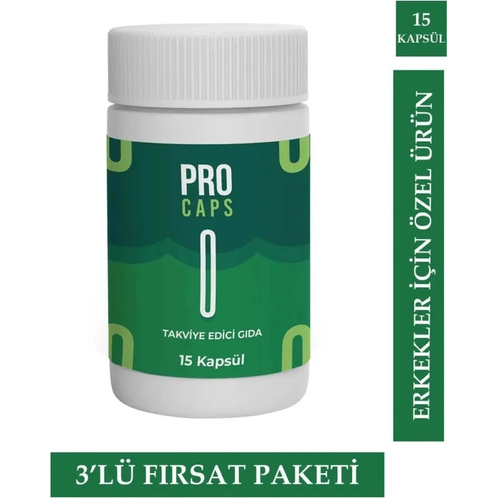PRO CAPS ERKEKLERE ÖZEL 15Lİ X 3 ADET