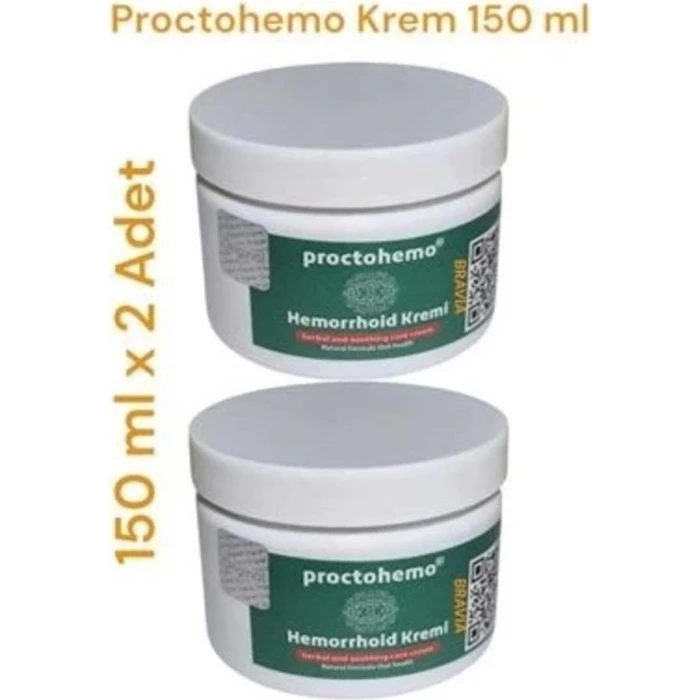 PROCTOHEMO KREM 150 ML - HEMORRHOİD CREAM X 2 ADET