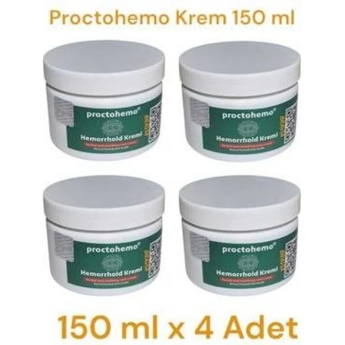 PROCTOHEMO KREM 150 ML - HEMORRHOİD CREAM X 4 AD.