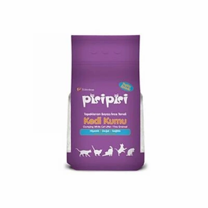 Pudra Kokulu Topaklanan Bentonit Kalın Taneli Kedi Kumu 10 Kg