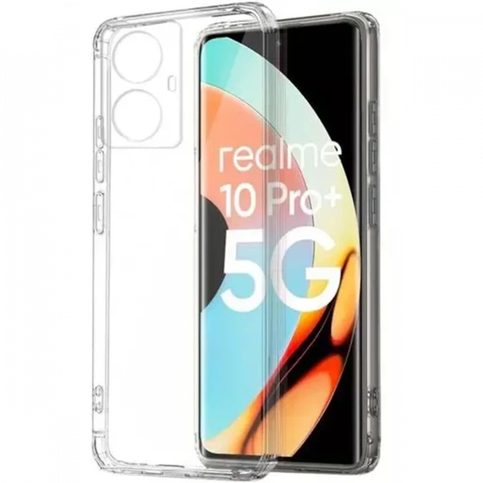 Realme 10 Pro Plus 5G Kılıf Lüx Şeffaf Silikon