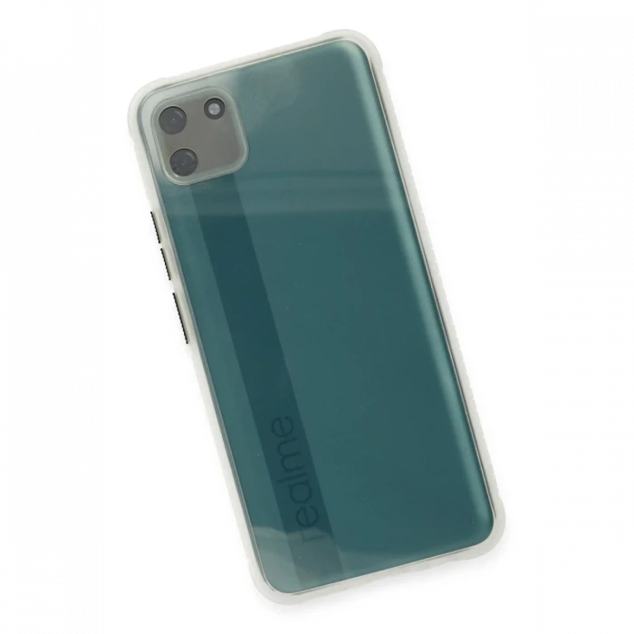 Realme C11 Kılıf Miami Şeffaf Silikon - Şeffaf