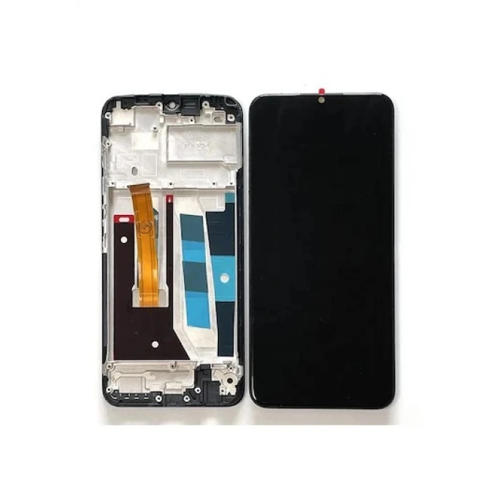 Realme C11 Lcd Ekran Dokunmatik Çıtalı (Siyah)