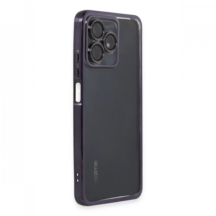 Realme C53 Kılıf Razer Lensli Silikon - Mor