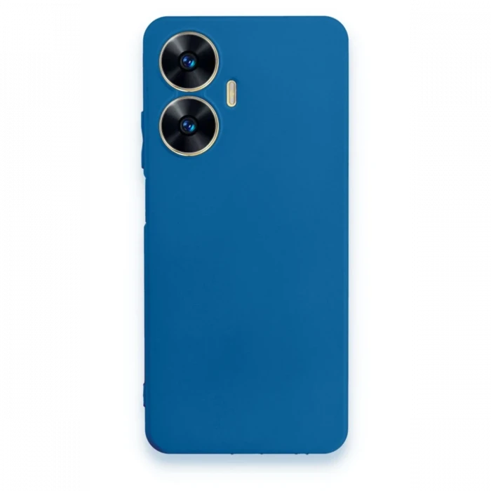 Realme C55 Kılıf First Silikon - Mavi