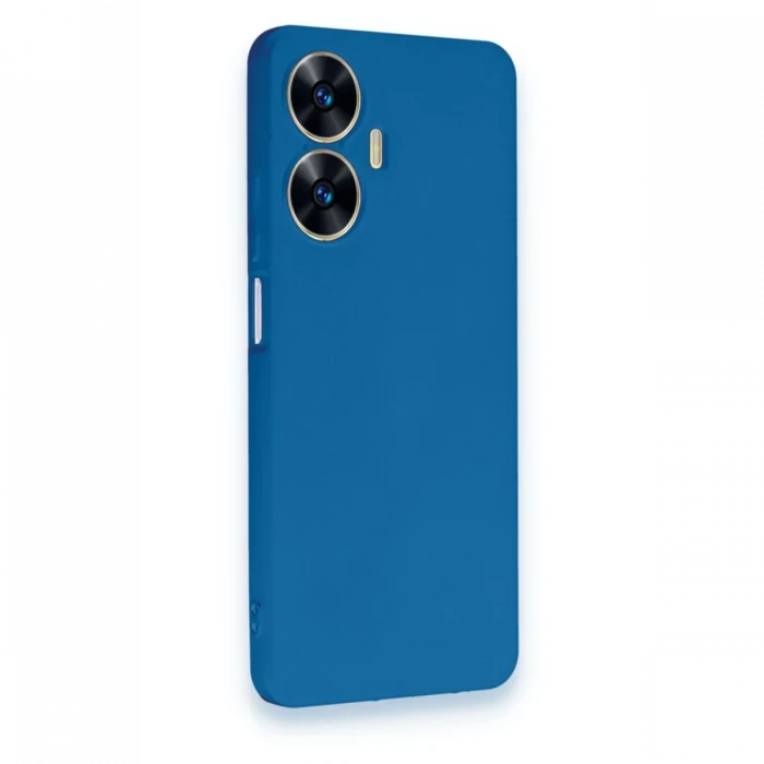 Realme C55 Kılıf First Silikon - Mavi