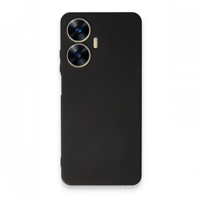 Realme C55 Kılıf First Silikon - Siyah