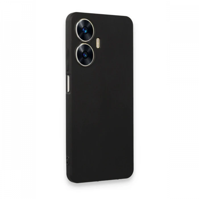 Realme C55 Kılıf First Silikon - Siyah