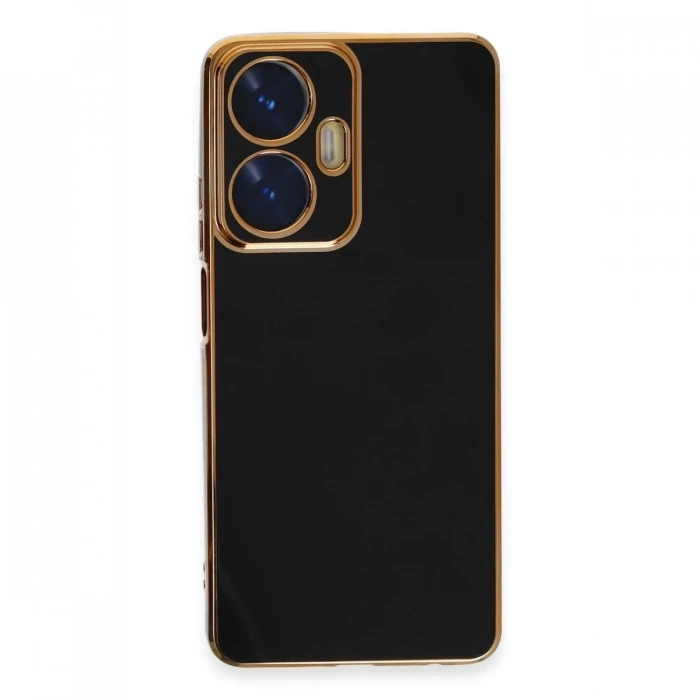 Realme C55 Kılıf Volet Silikon - Siyah