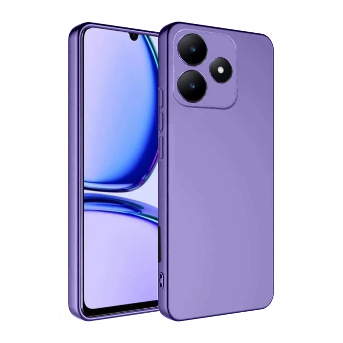 Realme C61 Kılıf First Silikon - Lila