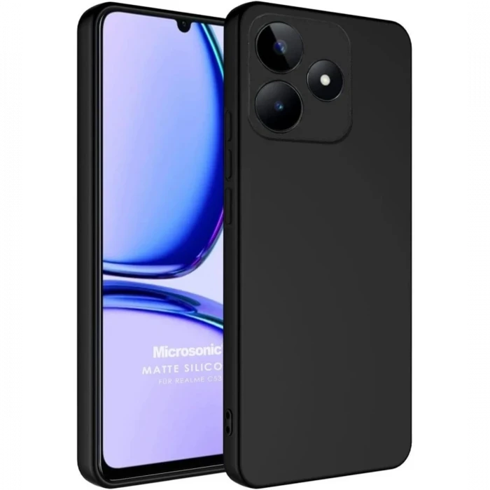Realme C61 Kılıf First Silikon - Siyah