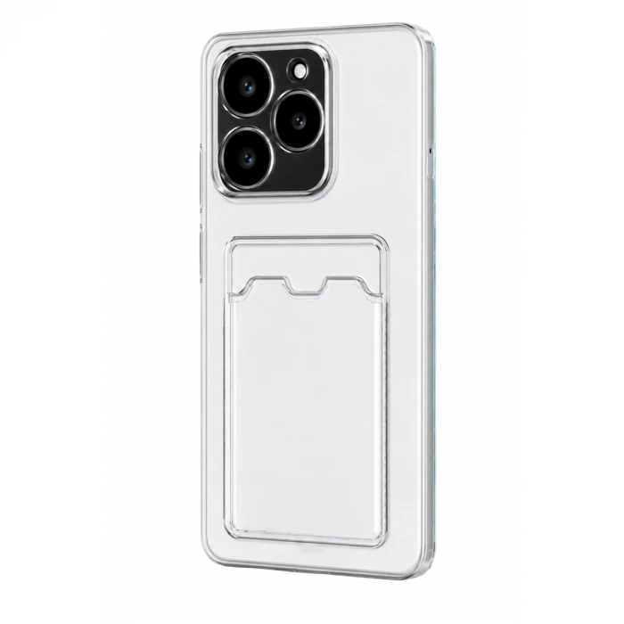 Realme C61 Kılıf Kart Şeffaf Silikon - Şeffaf