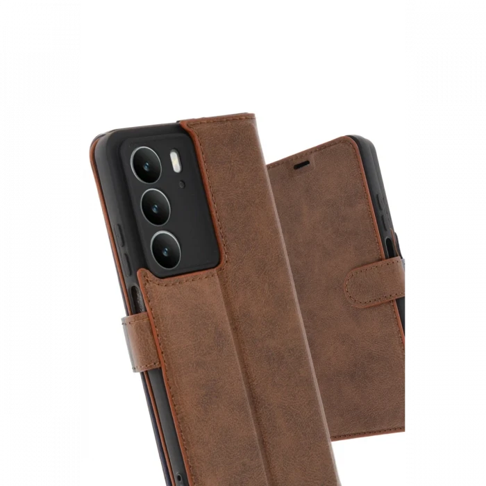 Realme C75 4G Trend S Plus Kapaklı Kılıf - Taba
