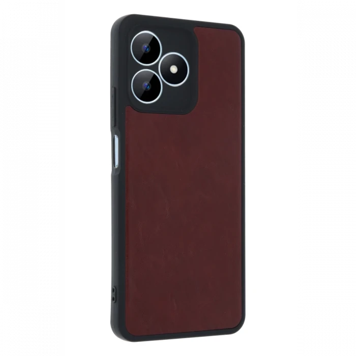 Realme Note 50 4G Kılıf Aras Deri Kapak - Bordo