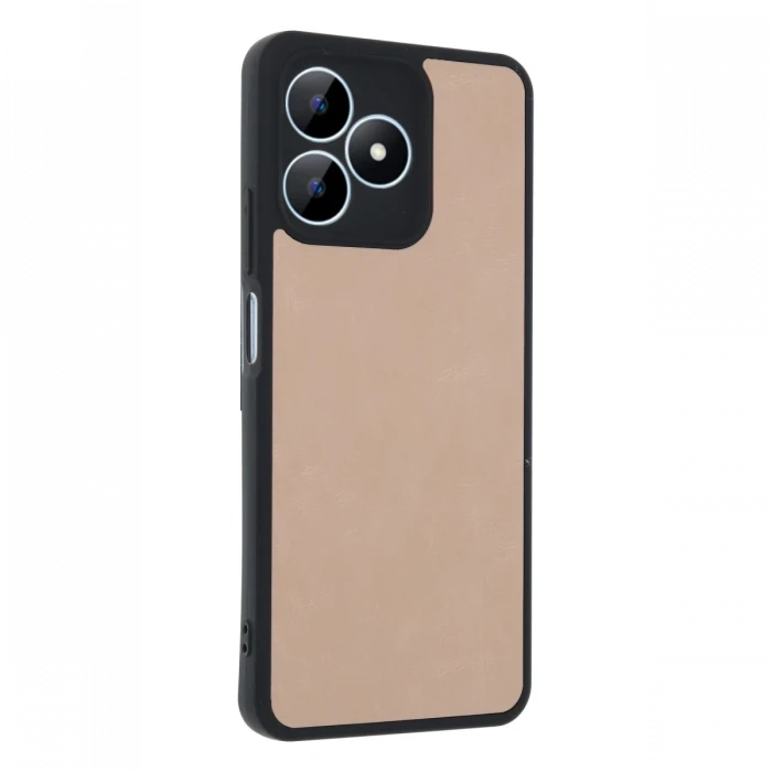 Realme Note 50 4G Kılıf Aras Deri Kapak - Pudra