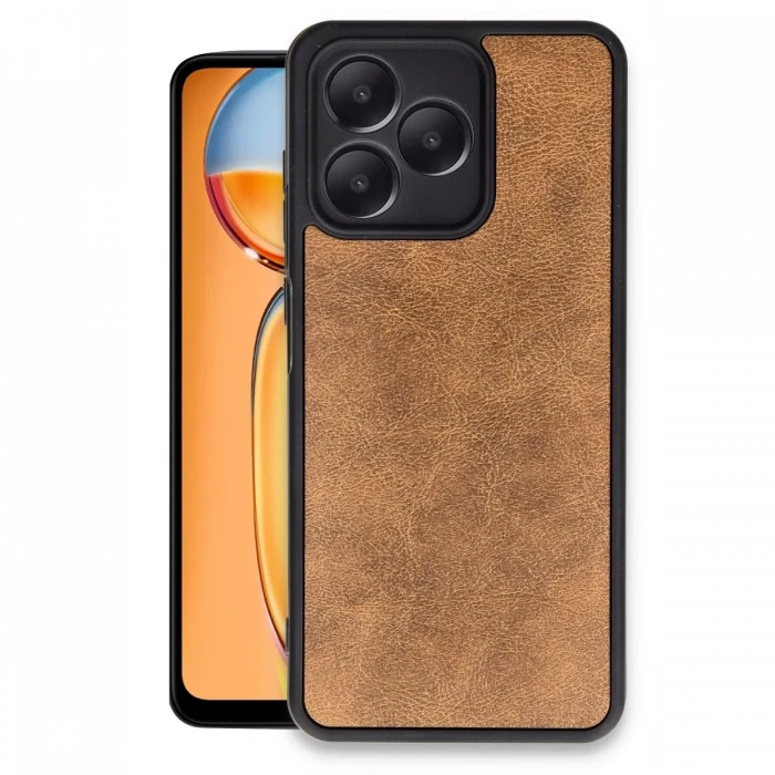 Realme Note 50 4G Kılıf Aras Deri Kapak - Taba