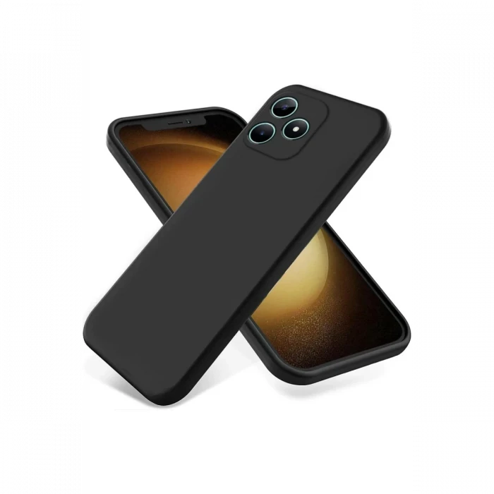 Realme Note 50 4G Kılıf First Silikon - Siyah