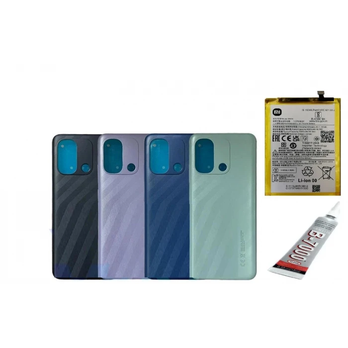 REDMİ 12C ARKA BATARYA KAPAĞI ,BATARYA VE B7000 YA