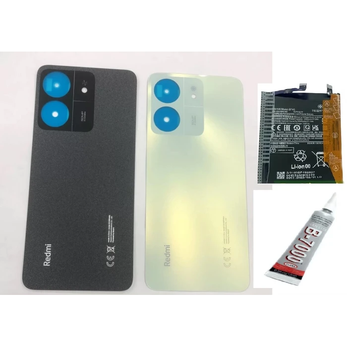 REDMİ 13C ARKA BATARYA KAPAĞI ,BATARYA VE B7000 YA