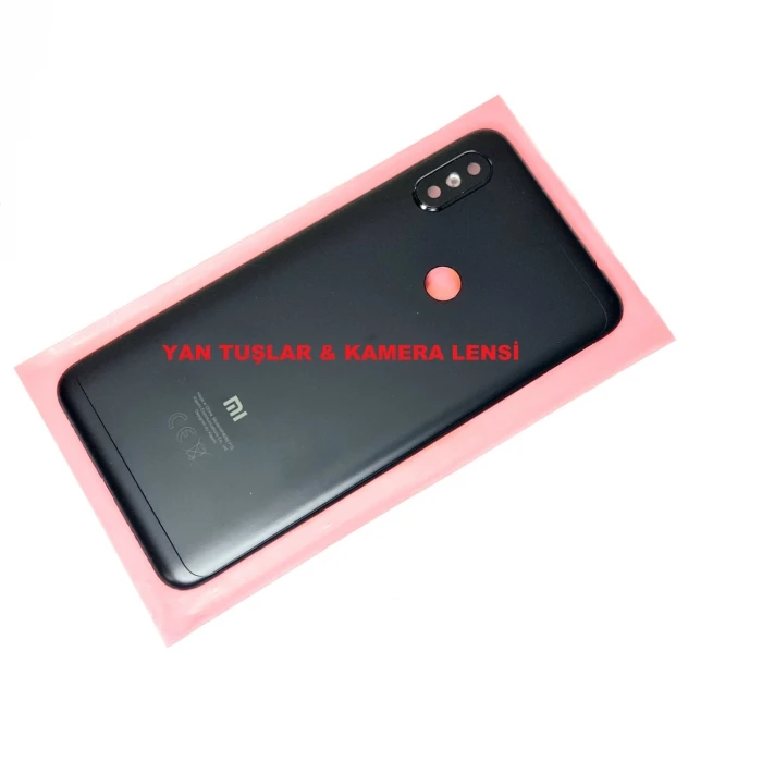 Redmi Note 6 Pro Kasa Arka Pil Batarya Kapağı Siya