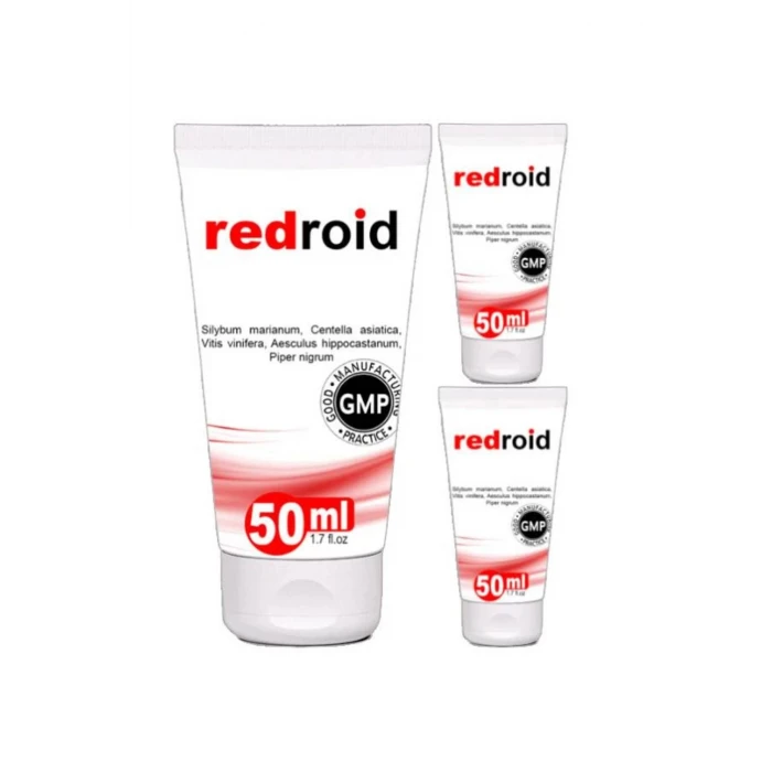 Redroıd  Doğal Özel Masaj Bakım Kremi 50 ml x 3 adet