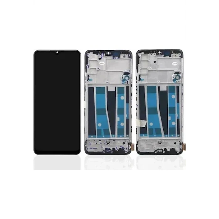 RENO 3  Ekran Ekran Çıtalı OLED (Siyah)
