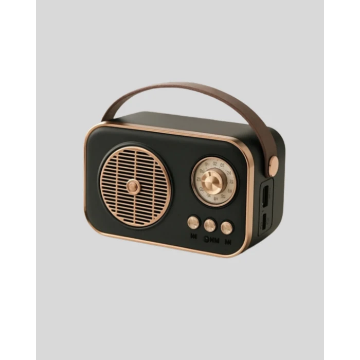 Retro Tarz Kablosuz Radyo – Bluetooth, USB ve TF Kart Girişli