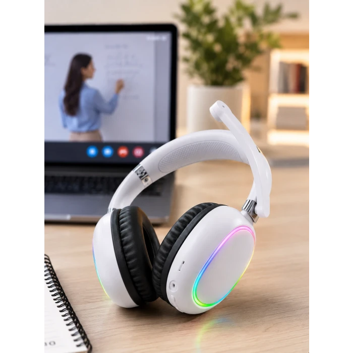 RGB BEYAZ KULAKLIK MAX-17