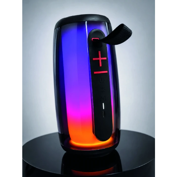 RGB Işıklı Bluetooth Hoparlör Güçlü Ses Type-C Şarjlı Taşınabilir Kablosuz Speaker