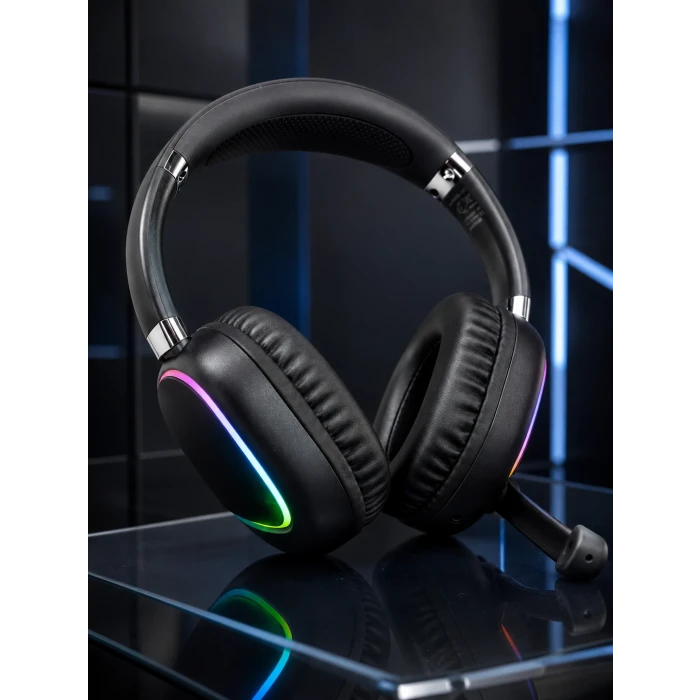 RGB SİYAH KULAKLIK MAX-17