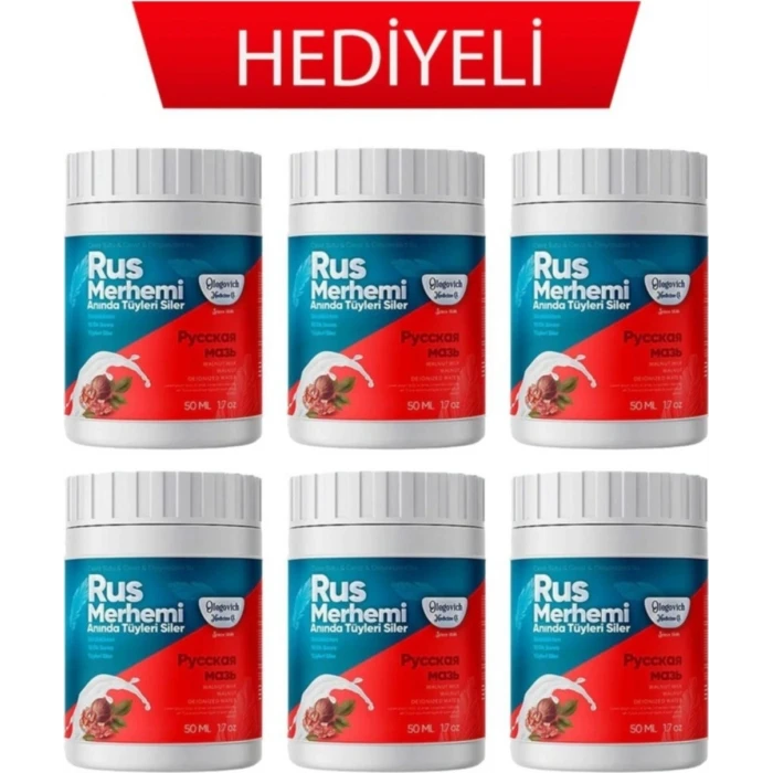 Rus Merhemi 6 Adet Orjinal Bandrollü