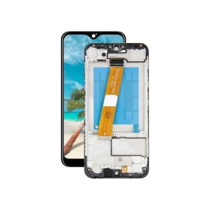Samsung A01  Ekran Dokunmatik Çıtalı SRV (Siyah)