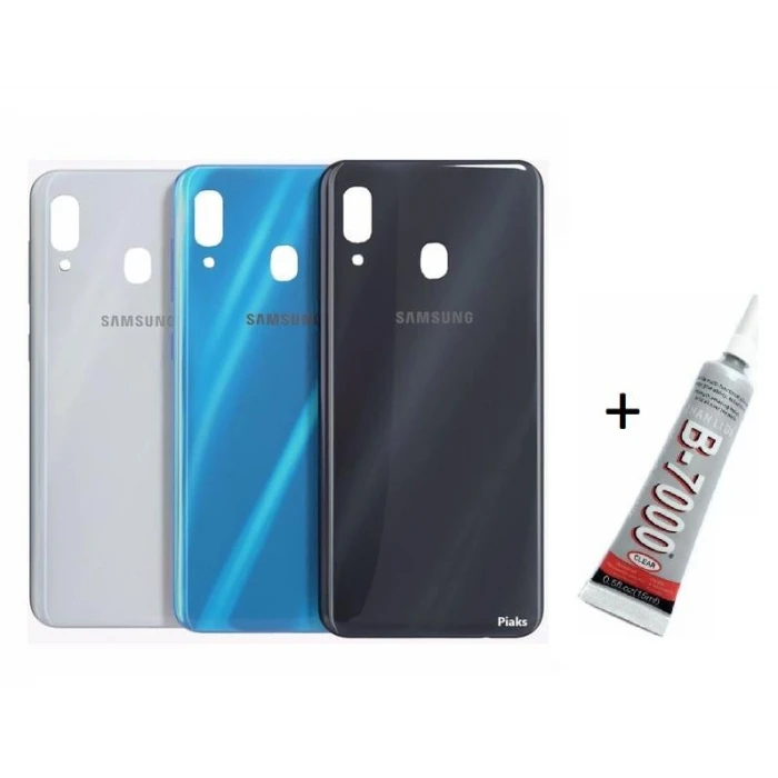 SAMSUNG A20 Arka Batarya Pil Kapağı SİYAH (B7000 1