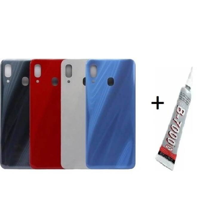 SAMSUNG A30S Arka Batarya Pil Kapağı SİYAH (B7000