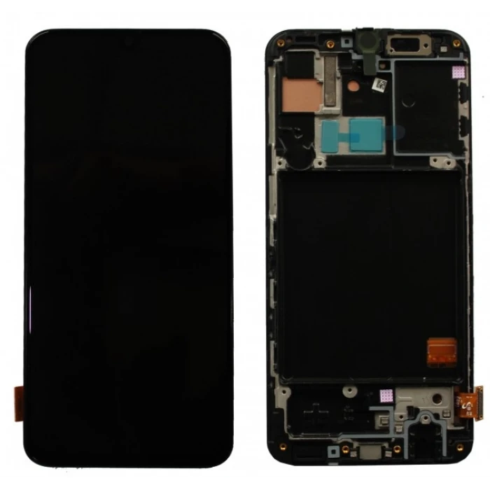 Samsung A40 REVİZE Dokunmatik Ekran Çıtalı (Siyah)