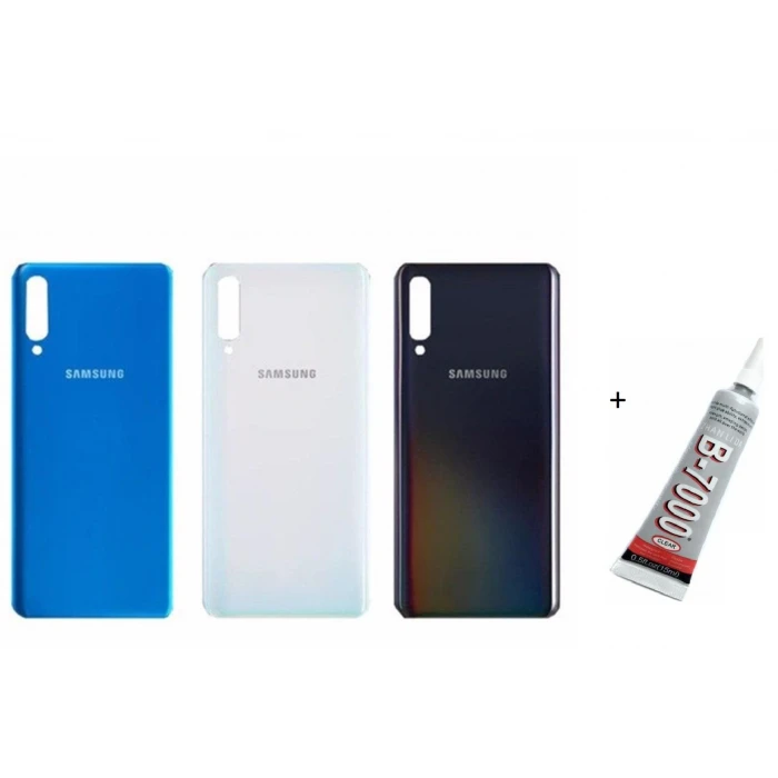 SAMSUNG A50 A505 Arka Batarya Pil Kapağı SİYAH (B7
