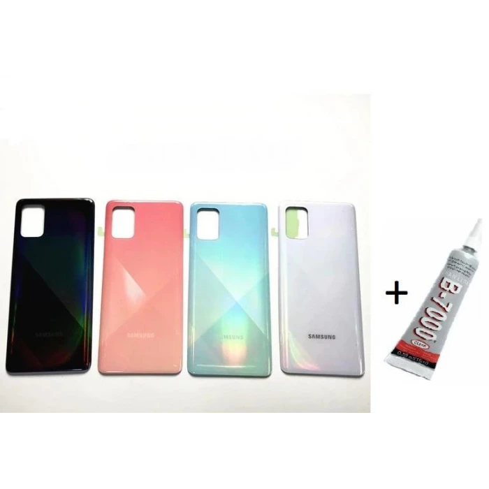 SAMSUNG A51 A515 Arka Batarya Pil Kapağı SİYAH (B7