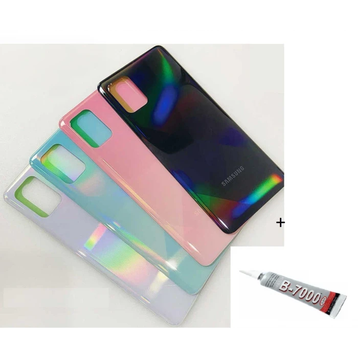 SAMSUNG A71 A715 Arka Batarya Pil Kapağı SİYAH (B7